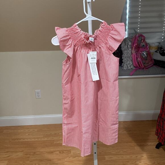 Crewcuts Girls' Candy Apple stripe smocked nightgown - Picture 6 of 8